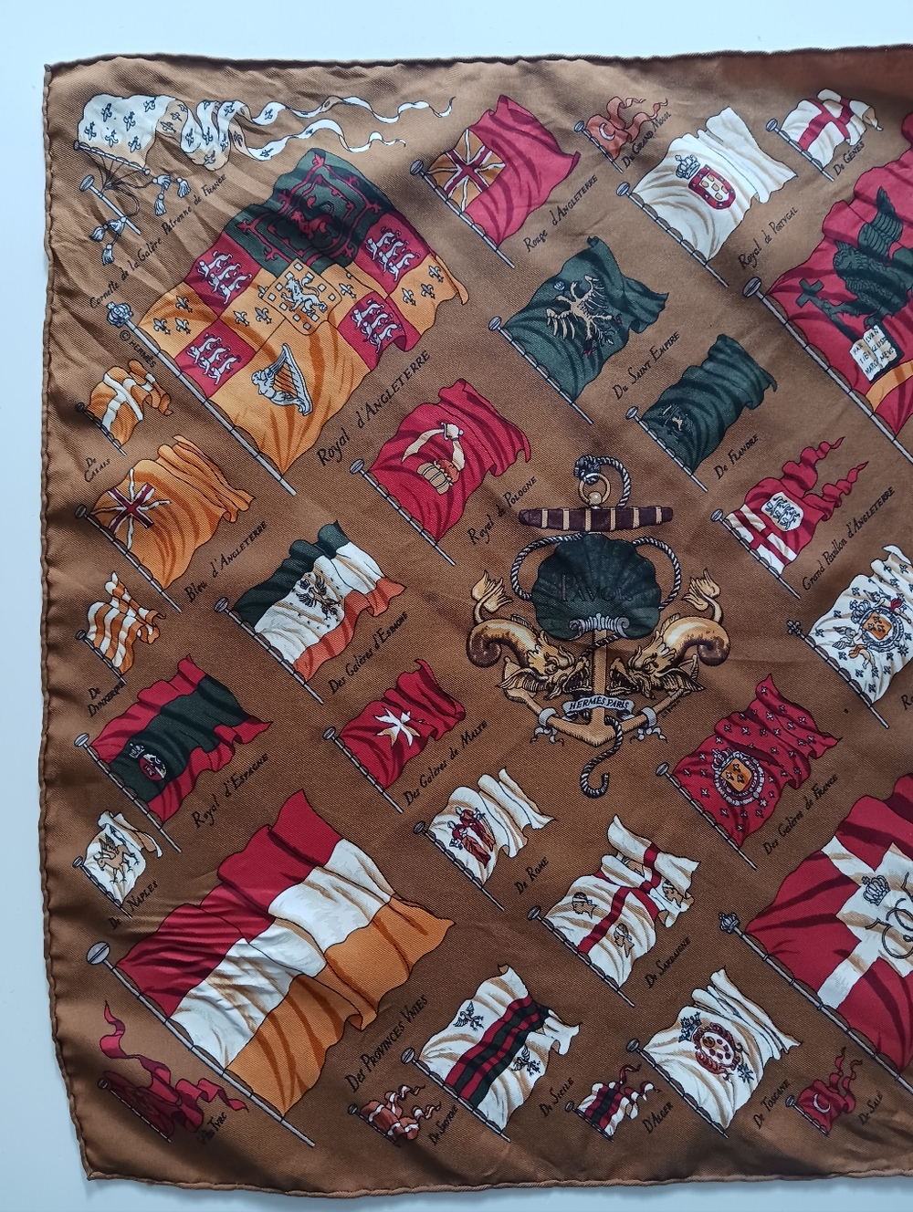 Hermes Silk Handkerchief , Silk Scarf. Vintage.+ Free Gift 2 Vintage Silk Scarf - Picture 5 of 13